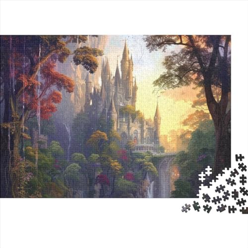 Luxuriöses Schloss-Puzzle 300 Teile für Erwachsene, Puzzle „Warm Home“, 300 Teile, schwieriges Puzzle, anspruchsvolles Spiel, tolles Geschenk für Erwachsene, 300 Teile, 38 x 26 cm von GDFWB