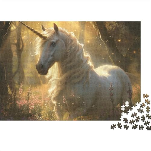 Mythische Einhörner, 1000-teiliges Puzzle für Erwachsene, Wilde Tiere, 1000 Puzzles, Spaß, kreative Unterhaltung, 1000 Teile, 75 x 50 cm von GDFWB