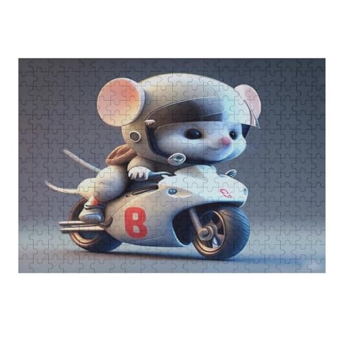 Cute Mouse 1000 Piece Kids Wooden Jigsaw Puzzle | | Sustainable Puzzle for Adults | Premium 100% Recycled Board | 75 * 50cm233g260 von GDFWB