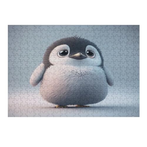 Niedlicher Pinguin, 1000 Teile, Holzpuzzle für Erwachsene und Kinder, Puzzles für Erwachsene, Teenager, lustige Puzzle-Spiele, 75 x 50 cm, 241g268 von GDFWB