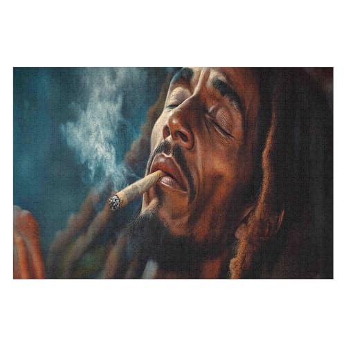 Papierpuzzles Für Erwachsene Reggae Bob Marley 2000-teiliges Puzzle-Familien-Herausforderungsspiel Für Erwachsene 2000 PCS von GDFWB