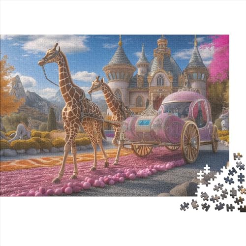 Prinzessinnenschloss 300 Puzzleteile für Erwachsene Puzzle 300 Teile Schwieriges Puzzle Herausforderndes Spiel Tolles Geschenk für Erwachsene 300 Teile 38 * 26cm von GDFWB