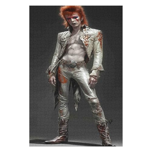 Puzzle 1000 Teile David Bowie Rocksänger Klassisches Puzzle für Erwachsene DIY-Kit Holzspielzeug Einzigartiges Geschenk Moderne Wohnkultur-50x70cm Puzzle 1000 Teile David Bowie Rocksänger Klassisches Puzzle für Erwachsene DIY-Kit Holzspielzeug Einzigartiges Geschenk Moderne Wohnkultur-50x70cm von GDFWB