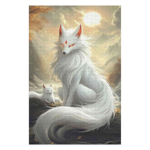 Puzzle 1000 Teile Neunschwänziger Fuchs Poster Spielzeug für Erwachsene und Kinder Dekompressionsspiel Klassisches Spielpuzzle-26x38cm Puzzle 1000 Teile Neunschwänziger Fuchs Poster Spielzeug für Erwachsene und Kinder Dekompressionsspiel Klassisches Spielpuzzle-26x38cm von GDFWB