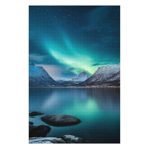 Puzzle 1000 Teile Nordlichter in Norwegen Puzzles für Erwachsene und Kinder, am besten für die Familienspielsammlung-50x70cm Puzzle 1000 Teile Nordlichter in Norwegen Puzzles für Erwachsene und Kinder, am besten für die Familienspielsammlung-50x70cm von GDFWB