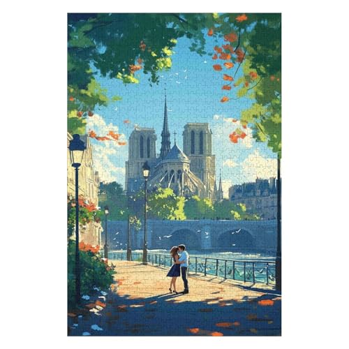 Puzzle 1000 Teile Notre Dame De Paris Klassisches Puzzle DIY Kit Spielzeug Einzigartiges Geschenk Moderne Wohnkultur-50x70cm Puzzle 1000 Teile Notre Dame De Paris Klassisches Puzzle DIY Kit Spielzeug Einzigartiges Geschenk Moderne Wohnkultur-50x70cm von GDFWB