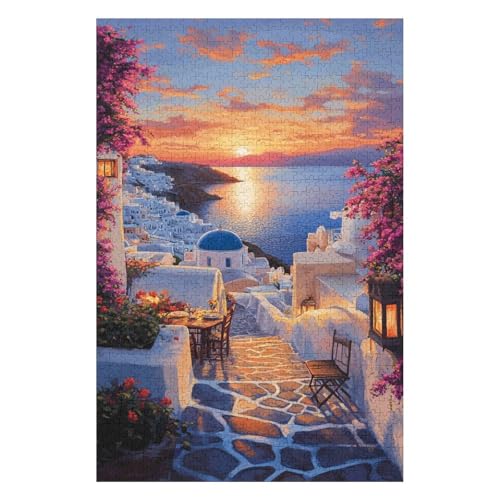 Puzzle 1000 Teile Santorini Griechenland Resorts Klassisches Puzzle DIY Kit Spielzeug Einzigartiges Geschenk Moderne Wohnkultur50x70cm Puzzle 1000 Teile Santorini Griechenland Resorts Klassisches Puzzle DIY Kit Spielzeug Einzigartiges Geschenk Moderne Wohnkultur50x70cm von GDFWB