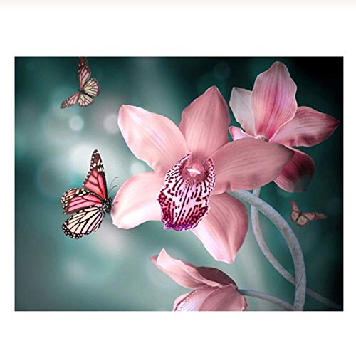 Puzzle 1000 Teile Schmetterling Rosa Blütenblätter Lernspielzeug für Erwachsene zur Freizeitunterhaltung für Kinder75 * 50cm von GDFWB