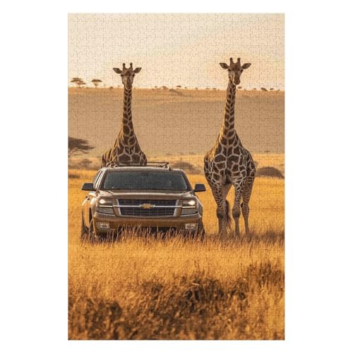 Puzzle 1000 Teile für Erwachsene Giraffe Art Puzzles Klassisches Puzzle für Kinder ab Jahren-26x38cm Puzzle 1000 Teile für Erwachsene Giraffe Art Puzzles Klassisches Puzzle für Kinder ab Jahren-26x38cm von GDFWB