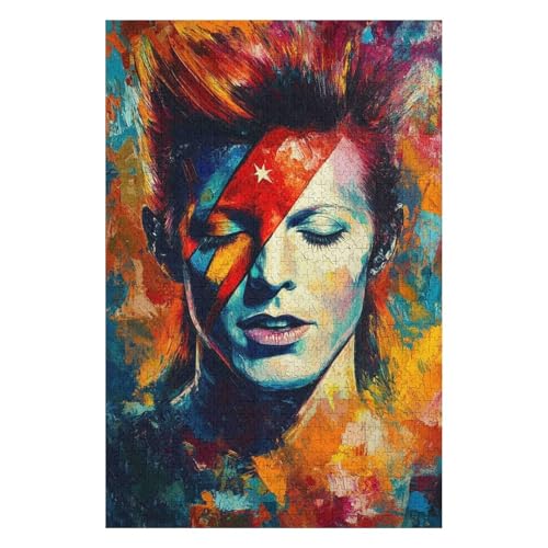 Puzzle 1500 Teile David Bowie Rocksänger. Farbenfrohes Puzzle für Erwachsene und Kinder in geprüfter Qualität-57x87cm Puzzle 1500 Teile David Bowie Rocksänger. Farbenfrohes Puzzle für Erwachsene und Kinder in geprüfter Qualität-57x87cm von GDFWB