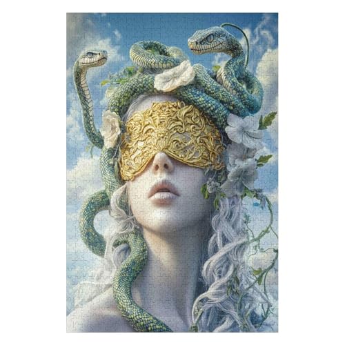 Puzzle 1500 Teile Königin Medusa Puzzles für Erwachsene Lernspiel Herausforderung Spielzeug für Kinder-57x87cm Puzzle 1500 Teile Königin Medusa Puzzles für Erwachsene Lernspiel Herausforderung Spielzeug für Kinder-57x87cm von GDFWB