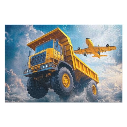 Puzzle Big Truck 1000 Teile, Puzzle Für Erwachsene, Kinder, Jungen, Mädchen, Jugendliche 1000 PCS-50 * 75cm von GDFWB