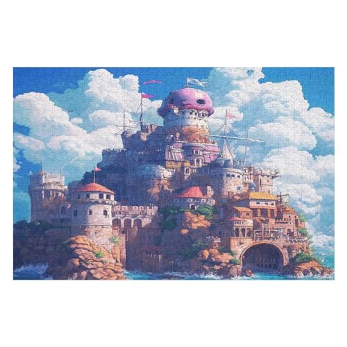 Puzzle Castle 1000 Teile, Puzzle Für Erwachsene, Kinder, Jungen, Mädchen, Jugendliche 1000 PCS 75 * 50cm von GDFWB