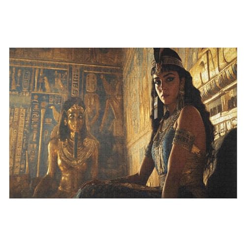 Puzzle Cleopatra 1000 Teile, Puzzle Für Erwachsene, Kinder, Jungen, Mädchen, Jugendliche 1000 PCS—38 * 26cm von GDFWB