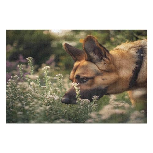 Puzzle Für Erwachsene, 1000 Teile Dog German ShepherdHerausforderung Tolle Geschenke Für Familien Passen Perfekt Zusammen 1000 PCS von GDFWB