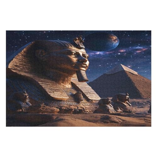 Puzzle Für Erwachsene, 1000 Teile Egyptian PharaohHerausforderung Tolle Geschenke Für Familien Passen Perfekt Zusammen 1000 PCS—52 * 38cm von GDFWB