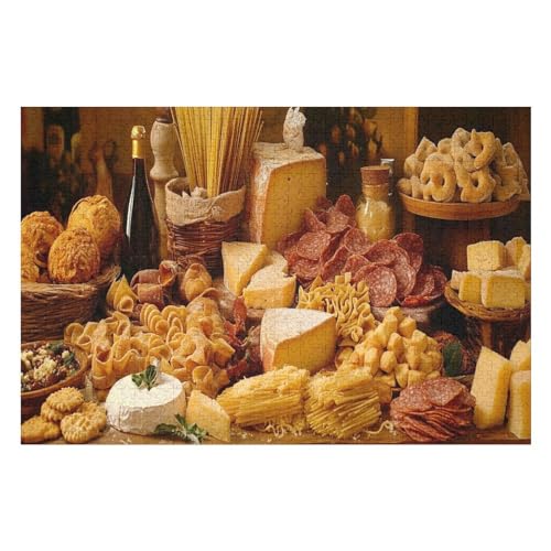 Puzzle Für Erwachsene, 1000 Teile Gourmet FoodHerausforderung Tolle Geschenke Für Familien Passen Perfekt Zusammen 1000 PCS—38 * 26cm von GDFWB