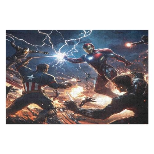 Puzzle Für Erwachsene, 1000 Teile Revenge TeamHerausforderung Tolle Geschenke Für Familien Passen Perfekt Zusammen 1000 PCS 50 * 70cm von GDFWB