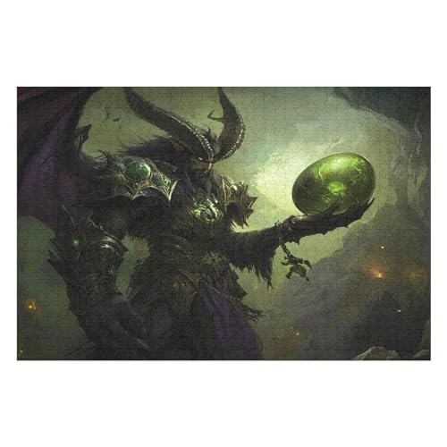 Puzzle Für Erwachsene, 1000 Teile World of WarcraftHerausforderung Tolle Geschenke Für Familien Passen Perfekt Zusammen 1000 PCS von GDFWB