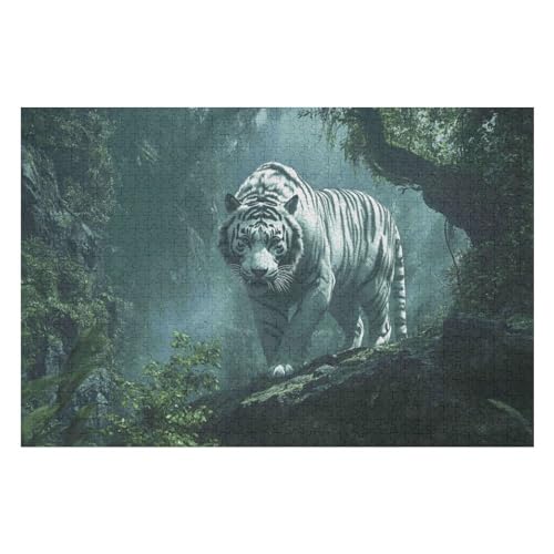 Puzzle Für Erwachsene, 2000 Teile TigerHerausforderung Tolle Geschenke Für Familien Passen Perfekt Zusammen 2000 PCS-70 * 100cm von GDFWB