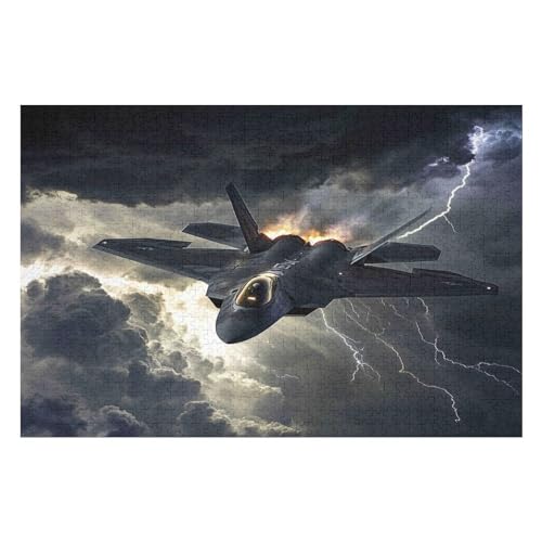 Puzzle Für Erwachsene, 300 Teile Fighter PlaneHerausforderung Tolle Geschenke Für Familien Passen Perfekt Zusammen 300 PCS 38 * 26cm von GDFWB