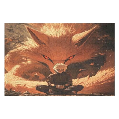 Puzzle Naruto Nine-Tailed Fox Puzzle for Adults and Children from - 1000 PCS von GDFWB