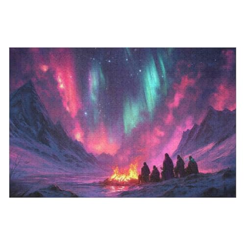 Puzzle Northern Lights in Norway Puzzle for Adults and Children from - 2000 PCS—70 * 100cm von GDFWB