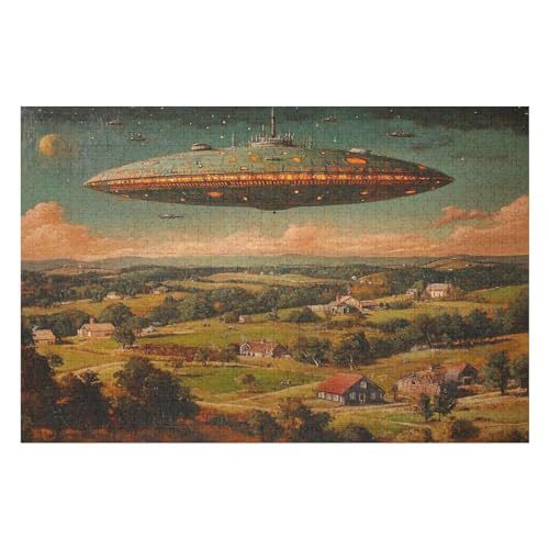 Puzzle UFO 1000 Teile, Puzzle Für Erwachsene, Kinder, Jungen, Mädchen, Jugendliche 1000 PCS 75 * 50cm von GDFWB