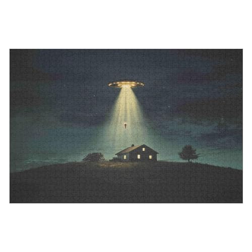 Puzzle UFO 1000 Teile, Puzzle Für Erwachsene, Kinder, Jungen, Mädchen, Jugendliche 1000 PCS 75 * 50cm von GDFWB