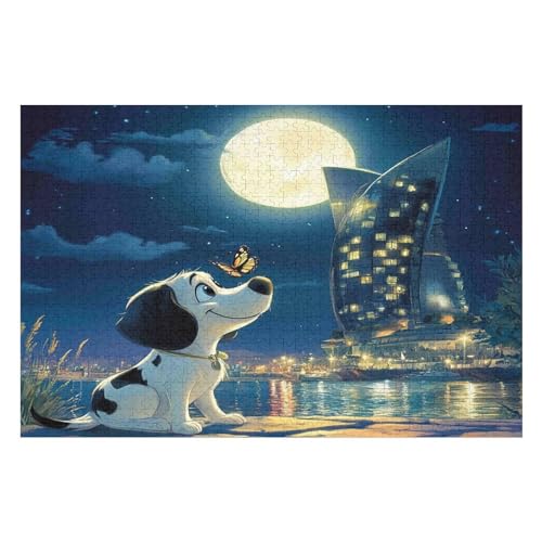 Puzzle Weihnachten -Dalmatian, Weihnachtspuzzle, Puzzle Geschenk Dekorationen, Puzzlegröße 2000 PCS70*100cm von GDFWB