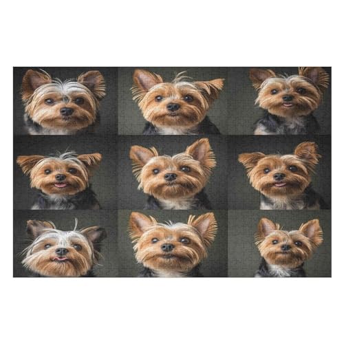 Puzzle Yorkshire Terrier 2000 Teile, Puzzle Für Erwachsene, Kinder, Jungen, Mädchen, Jugendliche 2000 PCS 70 * 100cm von GDFWB