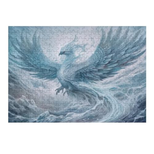 Puzzle für Erwachsene, 1000 Teile, Phoenix-Puzzles für Erwachsene und Kinder, Holzbrett-Puzzle, Familiendekoration, 75 x 50 cm, 354g381 von GDFWB