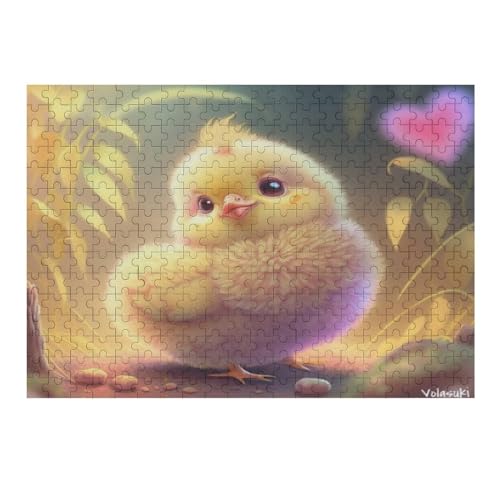 Puzzle für Erwachsene, 1000 Teile, süßes Huhn, Puzzles für Erwachsene und Kinder, Holzbrett-Puzzle, Familiendekoration, 75 x 50 cm, 500g527 von GDFWB