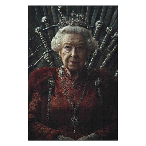 Puzzle für Erwachsene 1000 Teile Queen Elizabeth Lernspielzeug Denkspiel Geschenk für Teenager DIY Home Entertainment Spielzeug-38x52cm Puzzle für Erwachsene 1000 Teile Queen Elizabeth Lernspielzeug Denkspiel Geschenk für Teenager DIY Home Entertainment Spielzeug-38x52cm von GDFWB