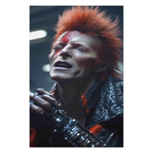 Puzzle für Erwachsene David Bowie, Rocksänger, 1000 Teile, für Erwachsene und Kinder ab Jahren, Papppuzzle, Lernspiele, Heimdekoration-38x52cm Puzzle für Erwachsene David Bowie, Rocksänger, 1000 Teile, für Erwachsene und Kinder ab Jahren, Papppuzzle, Lernspiele, Heimdekoration-38x52cm von GDFWB