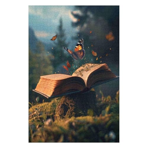 Puzzle für Erwachsene Die Welt der Bücher 1000 Teile für Erwachsene und Kinder ab Jahren Kartonpuzzle Lernspiele Heimdekoration-26x38cm Puzzle für Erwachsene Die Welt der Bücher 1000 Teile für Erwachsene und Kinder ab Jahren Kartonpuzzle Lernspiele Heimdekoration-26x38cm von GDFWB