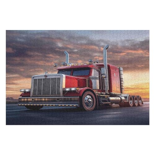 PuzzleBig Truck Holzpuzzle, Lernagame, Schwierige Herausforderung, Puzzle Für Kinder Und Erwachsene, 1000 PCS-50 * 75cm von GDFWB