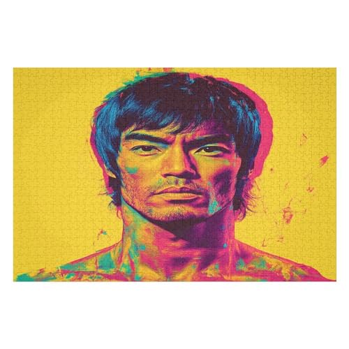 PuzzleBruce Lee Holzpuzzle, Lernagame, Schwierige Herausforderung, Puzzle Für Kinder Und Erwachsene, 1000 PCS von GDFWB