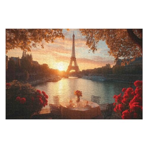 PuzzleEiffel Tower Holzpuzzle, Lernagame, Schwierige Herausforderung, Puzzle Für Kinder Und Erwachsene, 2000 PCS 70 * 1000cm von GDFWB