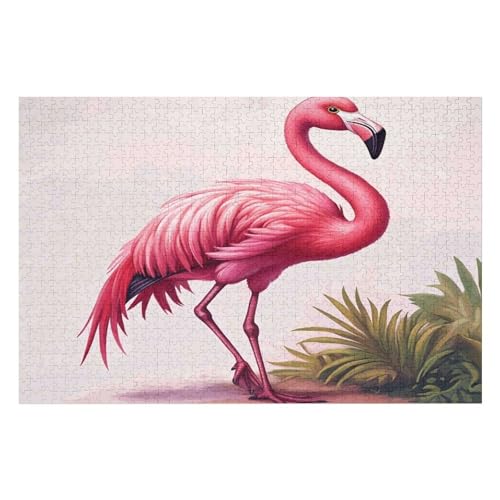 PuzzleFlamingo Holzpuzzle, Lernagame, Schwierige Herausforderung, Puzzle Für Kinder Und Erwachsene, 1000 PCS 50 * 70cm von GDFWB