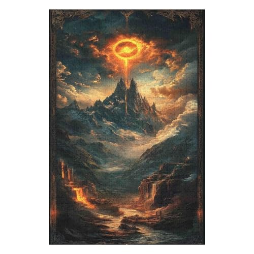 PuzzleLord of The Rings Holzpuzzle, Schwierige Herausforderung, Puzzle Für Kinder Und Erwachsene7Z280c50x70cm von GDFWB