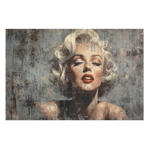 PuzzleMarilyn Monroe Holzpuzzle, Lernagame, Schwierige Herausforderung, Puzzle Für Kinder Und Erwachsene, 1000 PCS von GDFWB