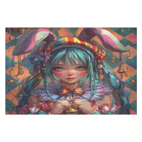 PuzzleRabbit Girl Holzpuzzle, Lernagame, Schwierige Herausforderung, Puzzle Für Kinder Und Erwachsene, 1000 PCS von GDFWB