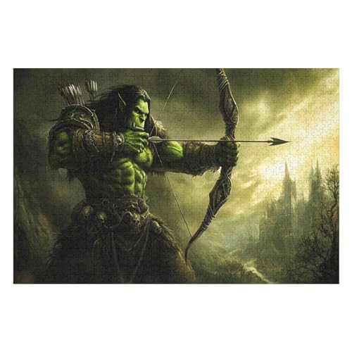 Puzzles for Adults World of Warcraft Stress Relief Family Puzzle Game with Full Size Poster Puzzle Children Educational Game Toy Gift 2000 PCS von GDFWB