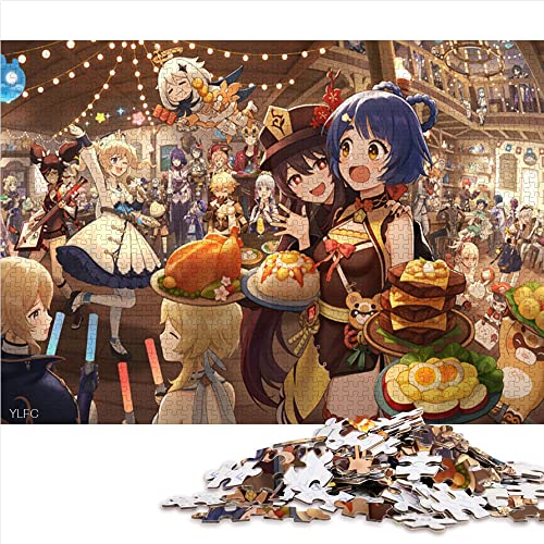 Puzzles für Erwachsene, 1000 Puzzles, Ganyu-Puzzle für Erwachsene, Holzpuzzle, Familiendekoration 75 * 50 cm von GDFWB