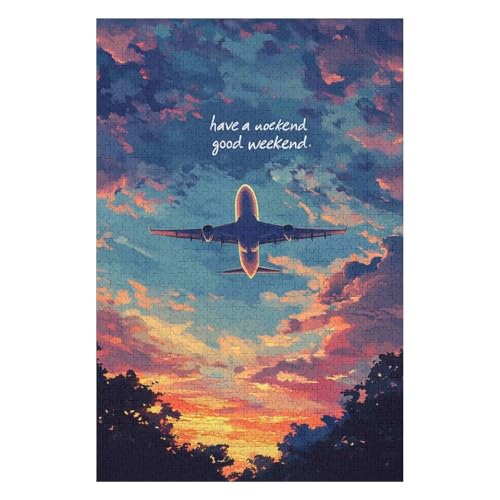 Puzzles für Erwachsene, Flugzeug, 1000 Teile, Papierpuzzle für Erwachsene und Kinder ab dem Jahr, Lernspielzeug-38x52cm Puzzles für Erwachsene, Flugzeug, 1000 Teile, Papierpuzzle für Erwachsene und Kinder ab dem Jahr, Lernspielzeug-38x52cm von GDFWB