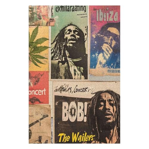 Puzzles für Erwachsene 1000 Teile Reggae Bob Marley Kreative Puzzles Praktisches Spiel Familiendekoration-50x70cm Puzzles für Erwachsene 1000 Teile Reggae Bob Marley Kreative Puzzles Praktisches Spiel Familiendekoration-50x70cm von GDFWB