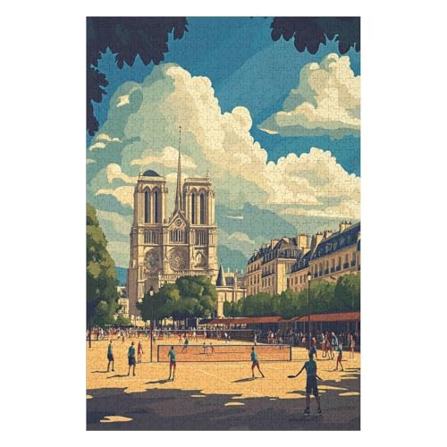 Puzzles für Erwachsene Notre Dame De Paris 1000 Teile Papierpuzzle für Erwachsene und Kinder ab Jahr Lernspielzeug-50x70cm Puzzles für Erwachsene Notre Dame De Paris 1000 Teile Papierpuzzle für Erwachsene und Kinder ab Jahr Lernspielzeug-50x70cm von GDFWB
