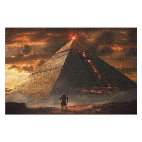 Pyramid 2000-teiliges Puzzle Für Erwachsene, Recycelbare Materialien, HD-Druck, Geeignet Für Familien- Und Teambuilding-Spiele, Geschenke Für Freunde Und Familie 2000 PCS von GDFWB