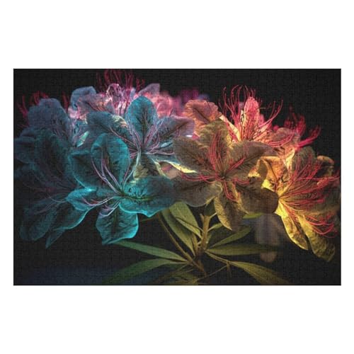 Rätsel Für Erwachsene, 3D Dazzling Seven-Colour Explosion Anspruchsvolles Puzzle, Heimdekor-Geschenk, 1000 Teile 1000 PCS 26 * 38cm von GDFWB